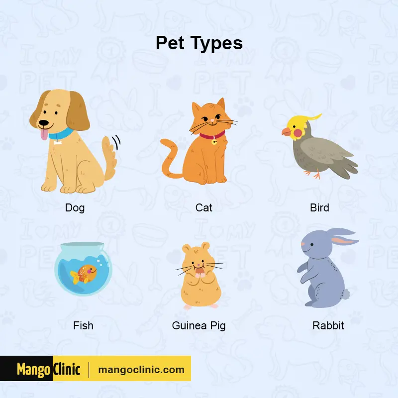 Types of sales pet animals