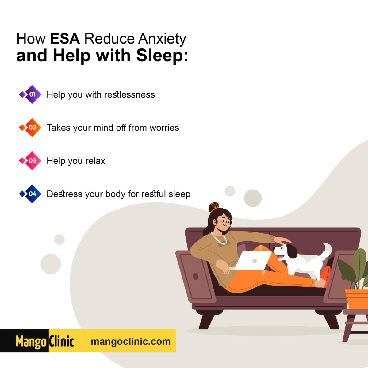 How ESA reduces anxiety 