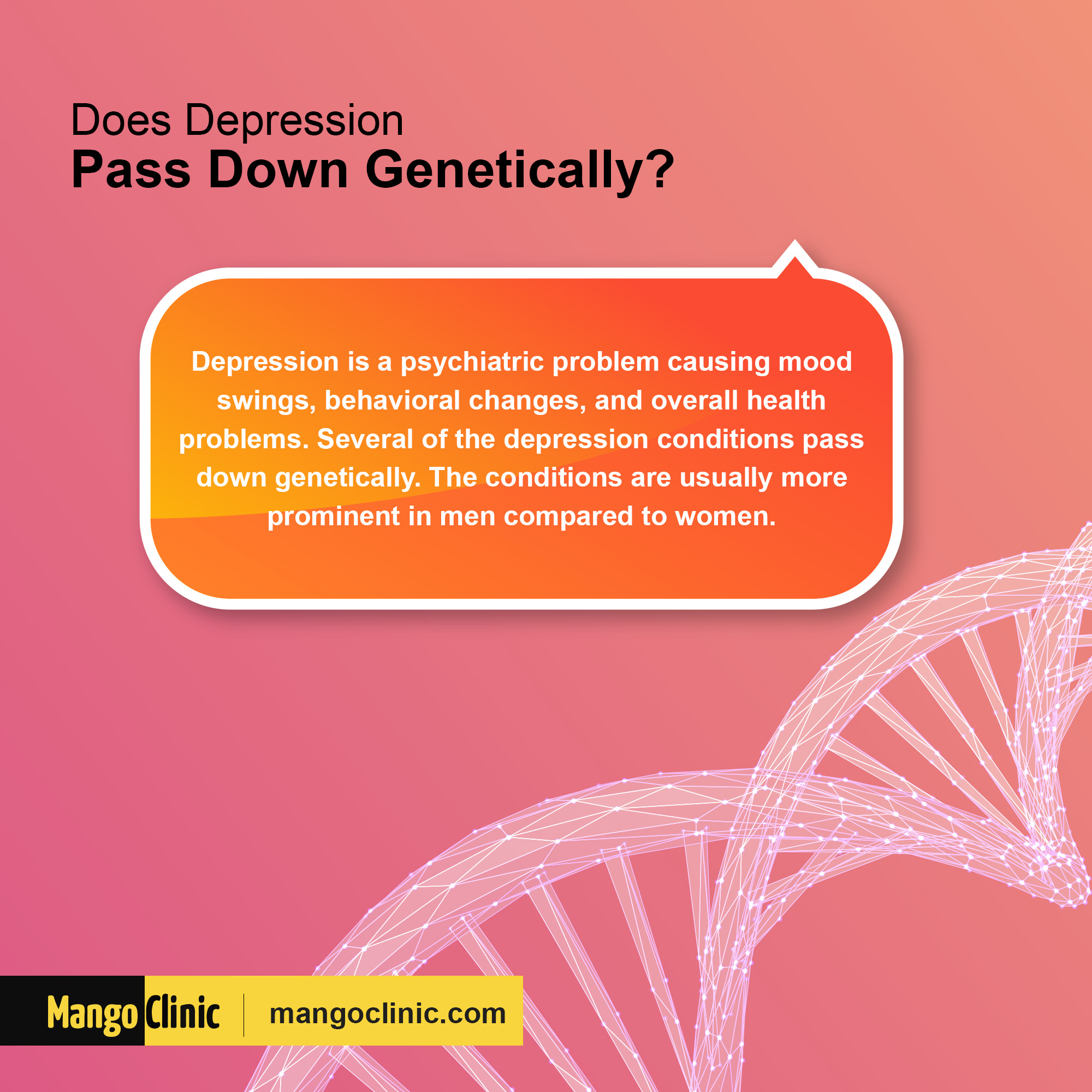 Is depression a genetic disease?