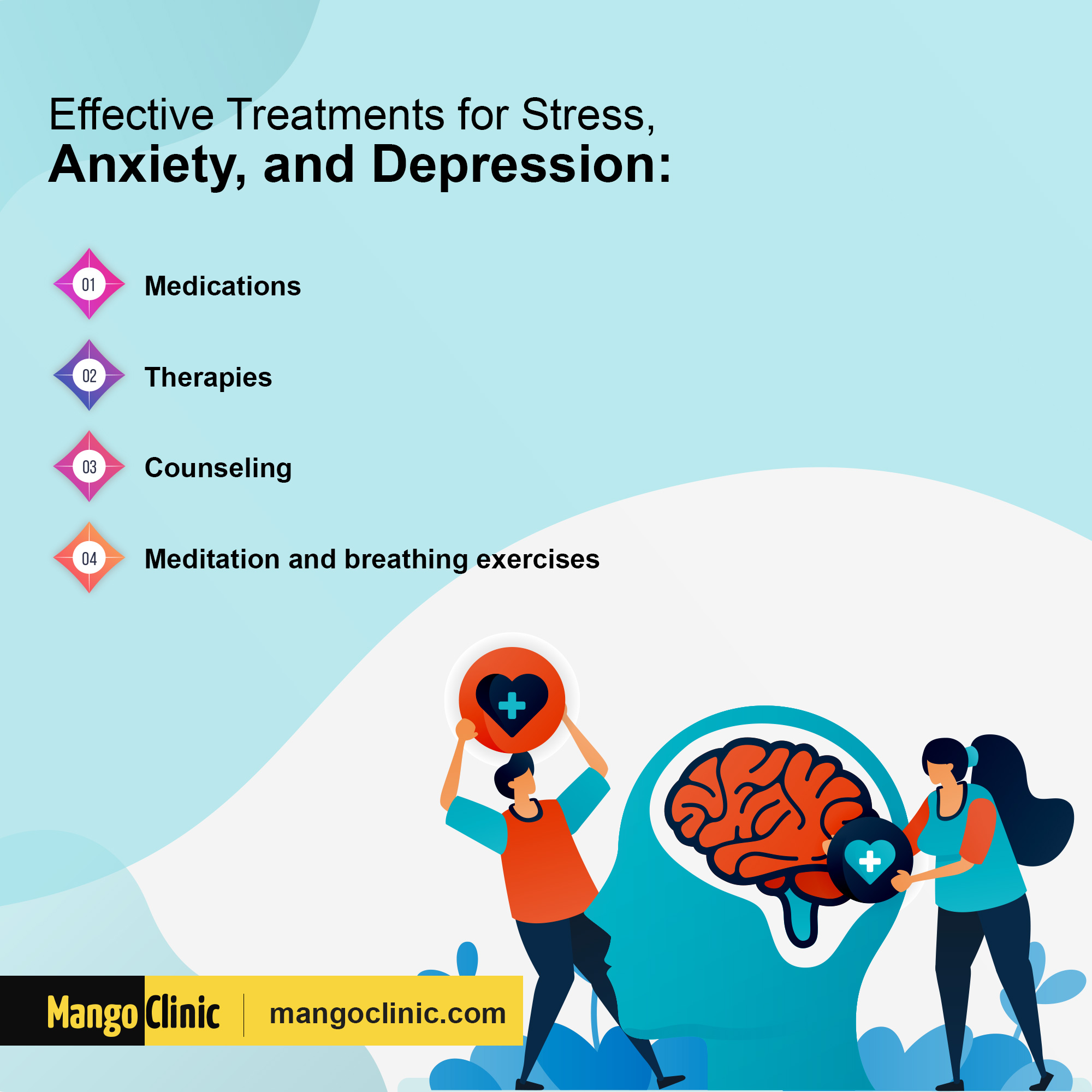 Stress, anxiety and depression treatments 