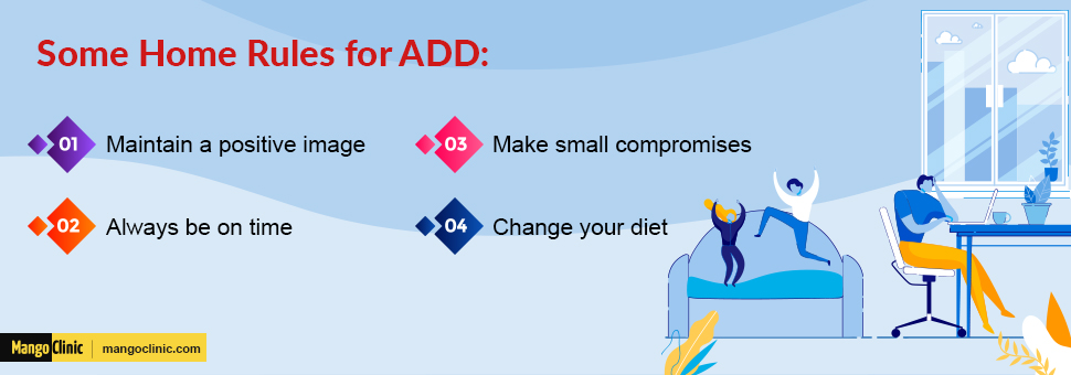 Lifestyle changes for ADD patients