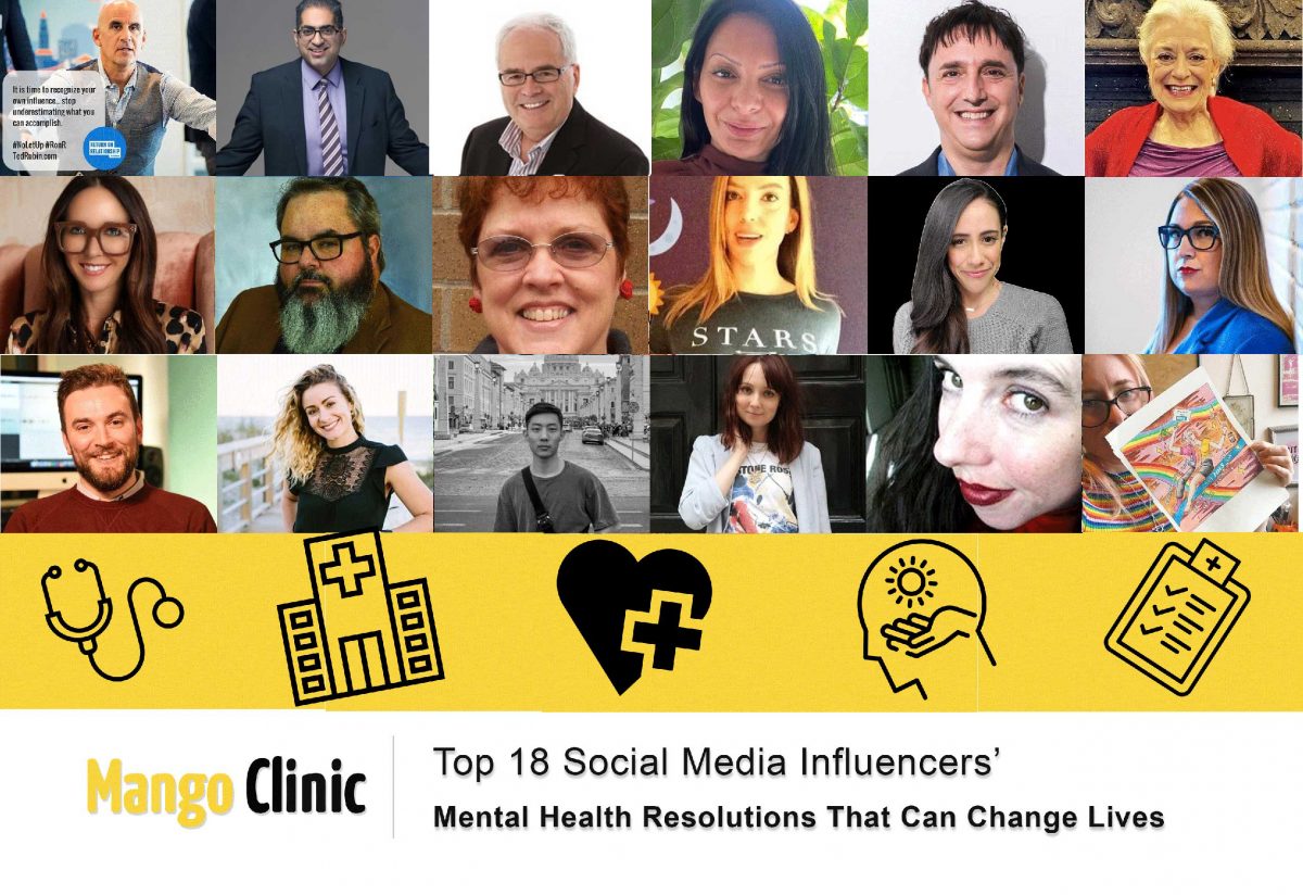 Top 18 Social Media Influencers and Their Mental Health Resolutions