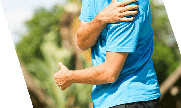 Sharp pain deals in left arm