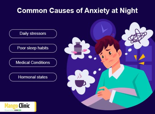 Tricks to Calm Anxiety at Night Time – Mango Clinic