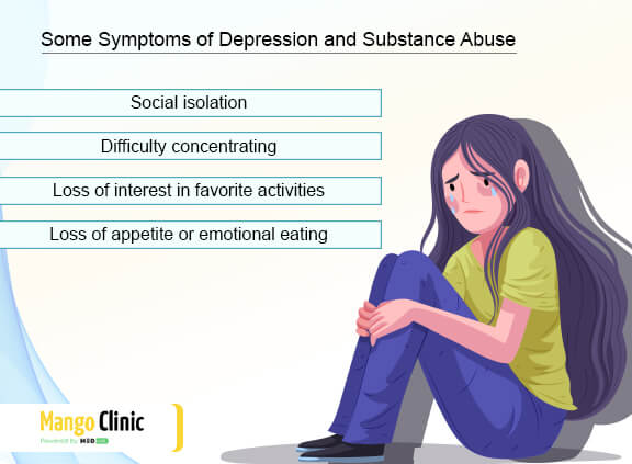 Does depression lead to substance abuse
