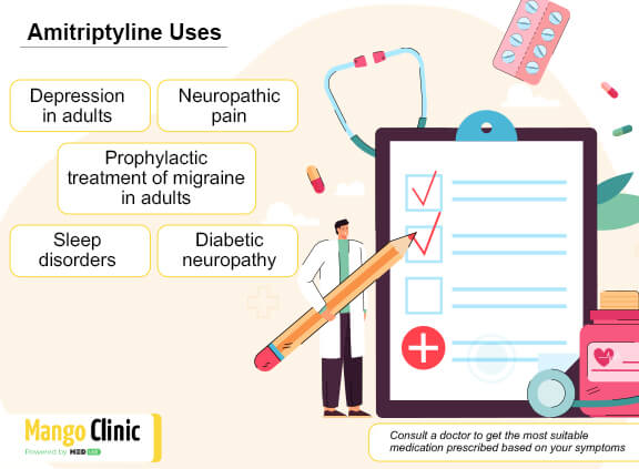 Amitriptyline uses