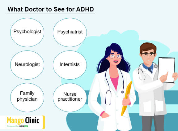 Who makes a diagnosis for ADHD